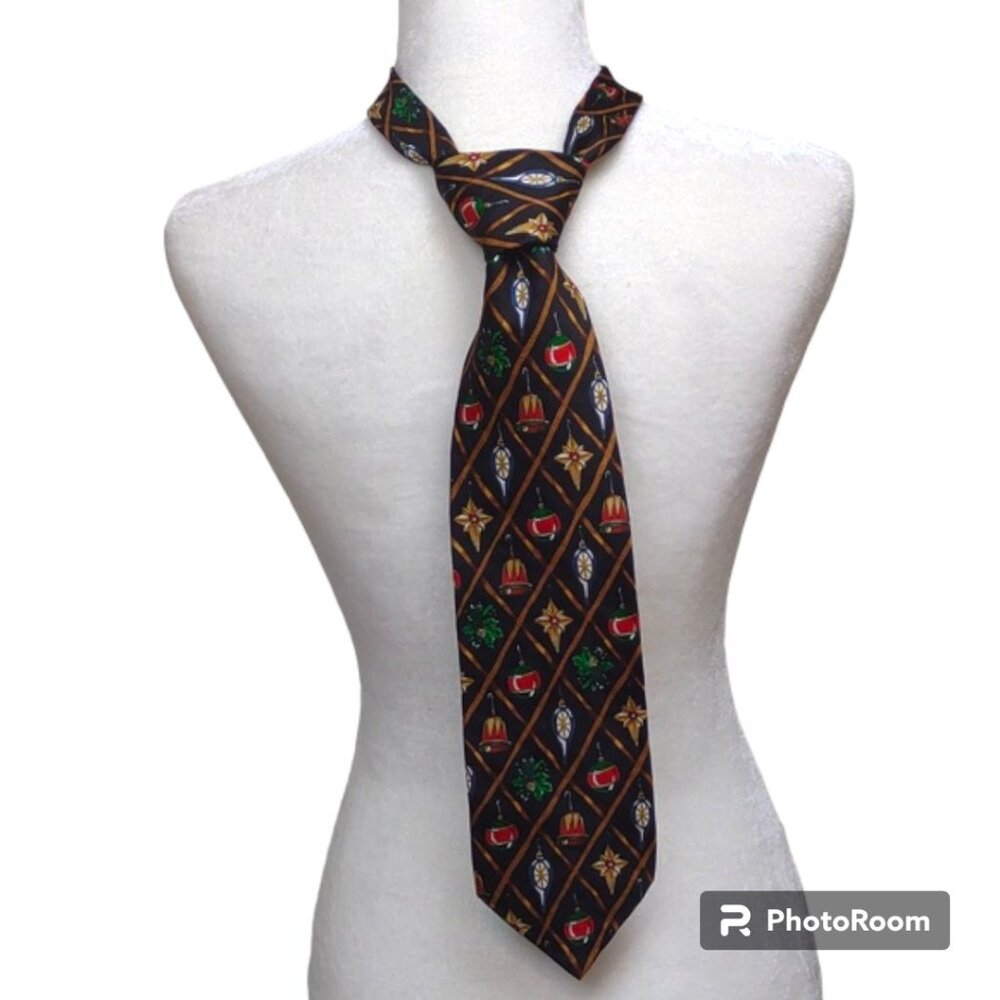 Holidays All Silk "Ornaments" Tie